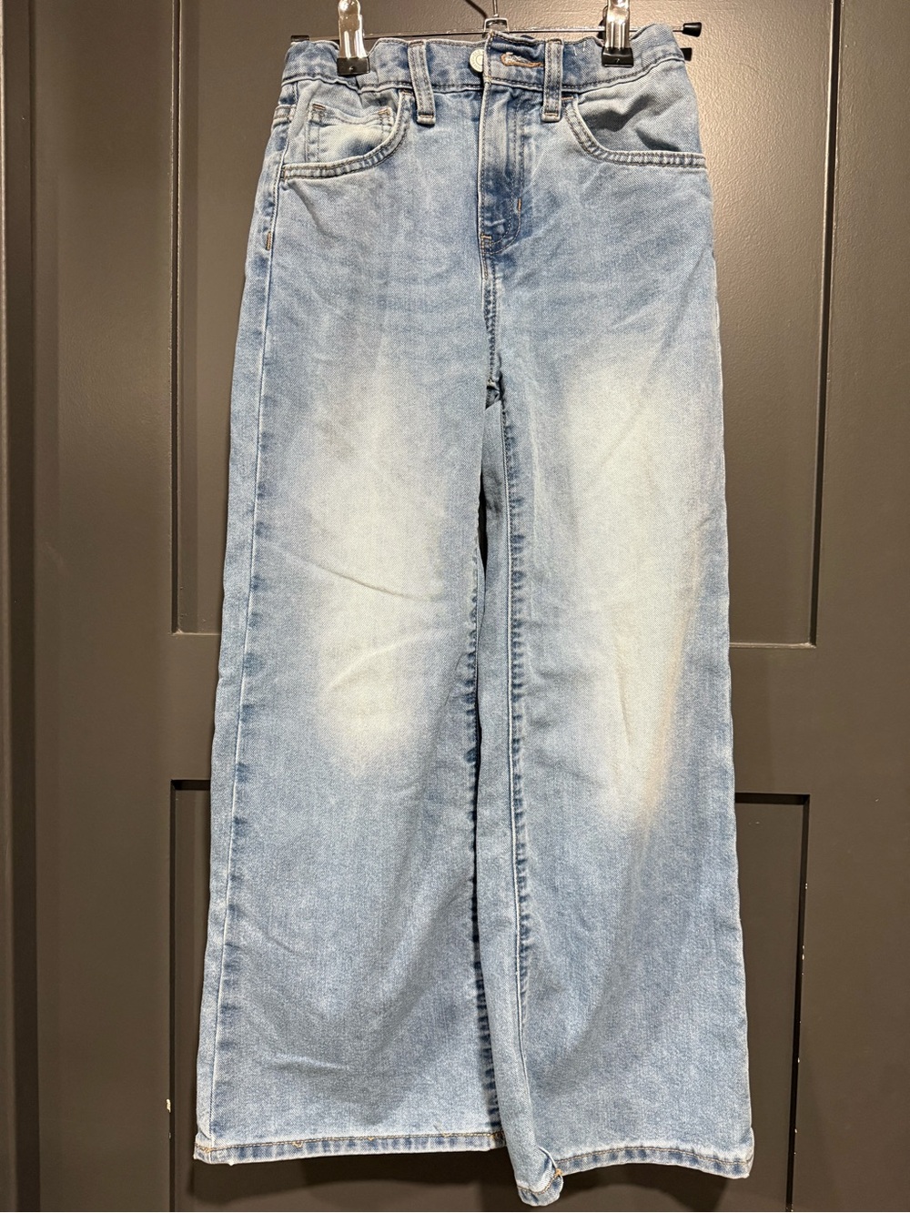 Light Wash High Rise Baggy Wide Leg Jeans